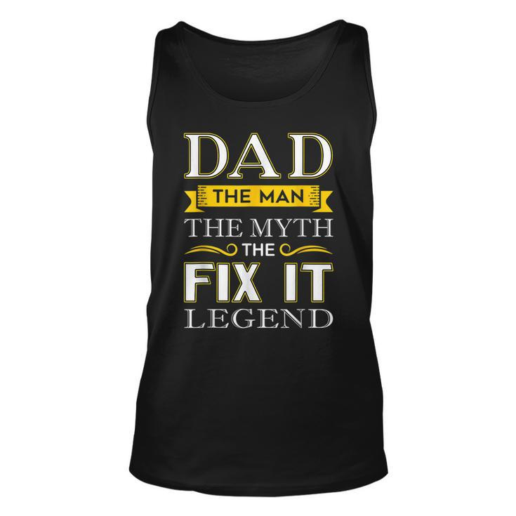 Mr Fix It Dad Gifts Fathers Day Handy Man  Gift For Mens Unisex Tank Top