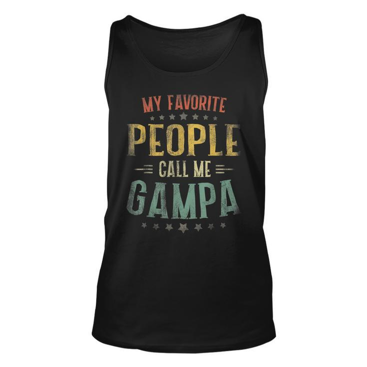 My Favorite People Call Me Gampa Fathers Day Men Vintage  Unisex Tank Top