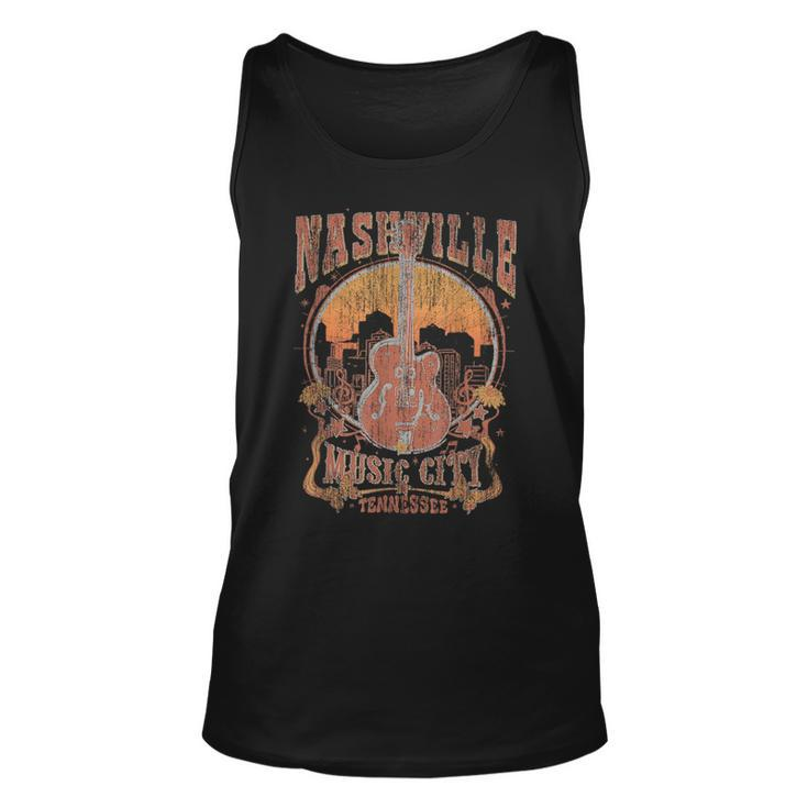 Nashville Tennessee Guitar Country Music City Guitarist Gift  Unisex Tank Top