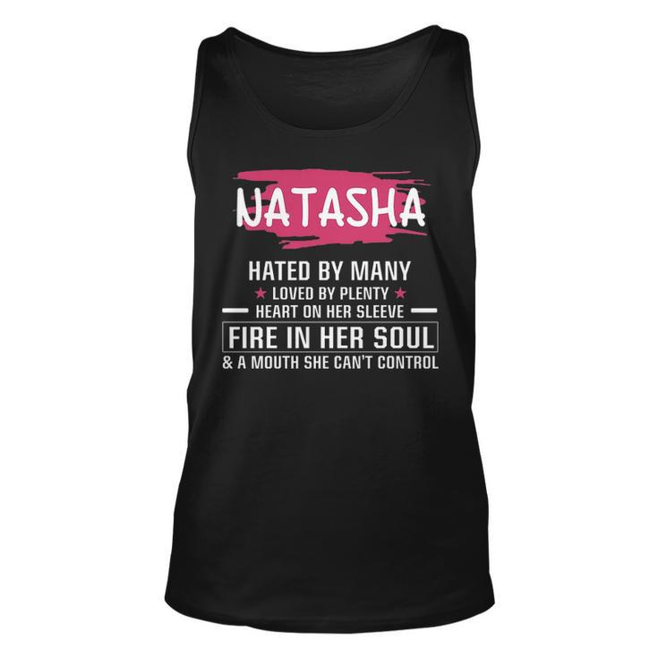 Natasha Name Gift Natasha Hated By Many Loved By Plenty Heart Her Sleeve V2 Unisex Tank Top