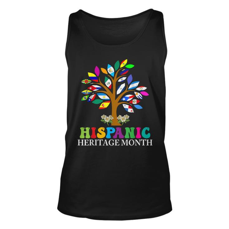 National Hispanic Heritage Month Cute Tree Country Flags Tank Top