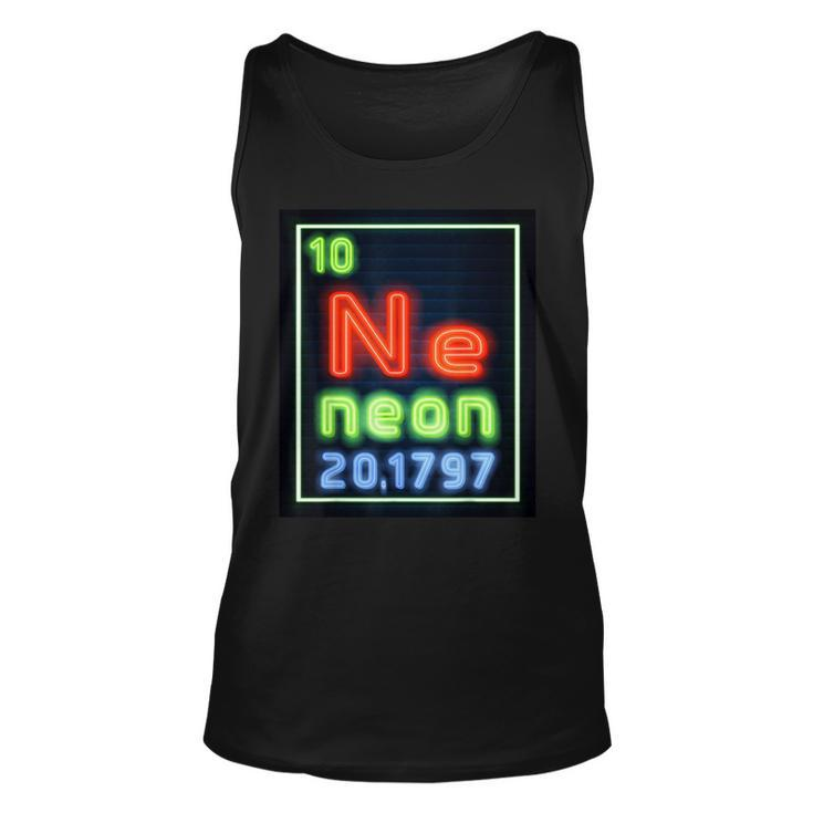 Neon Element Of The Chemistry Periodic Table Science Nerds Tank Top