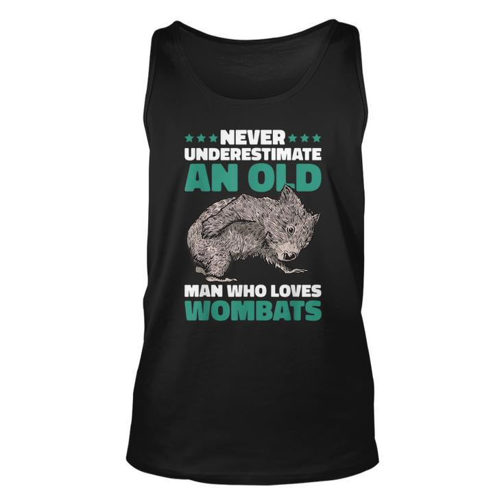 Never Underestimate An Old Man Who Loves Wombat Unisex Tank Top