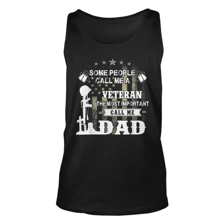 Never Underestimate The Power Of Veteran Dad Gift For Mens Unisex Tank Top