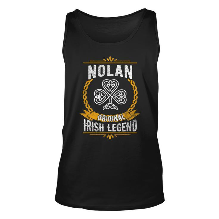 Nolan Irish Name Gift Vintage Ireland Family Surname Unisex Tank Top
