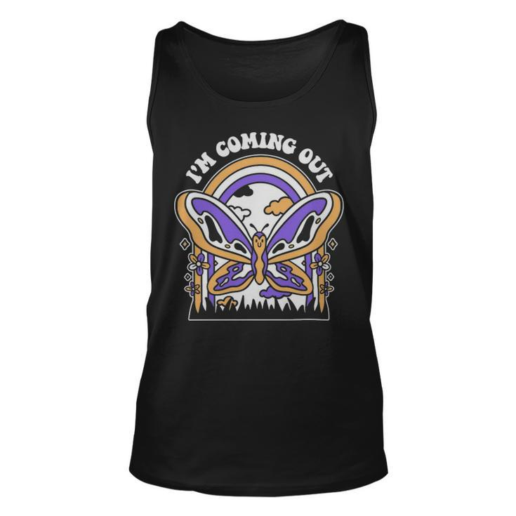 Nonbinary Butterfly Funny Nonbinary Gift - Nonbinary Butterfly Funny Nonbinary Gift Unisex Tank Top