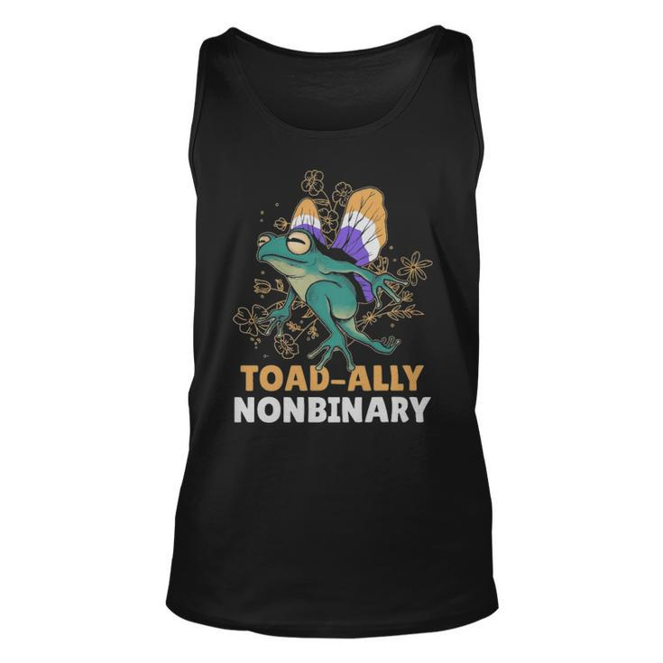 Nonbinary Pride Frog Funny Nonbinary Gift  - Nonbinary Pride Frog Funny Nonbinary Gift  Unisex Tank Top