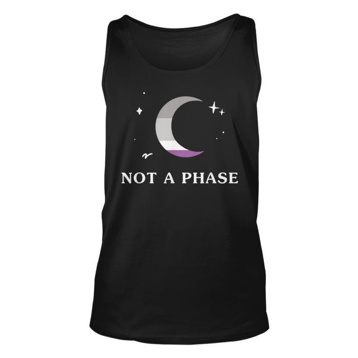 Not A Phase Asexual Lgbtq Ace Pride Flag Moon  Unisex Tank Top