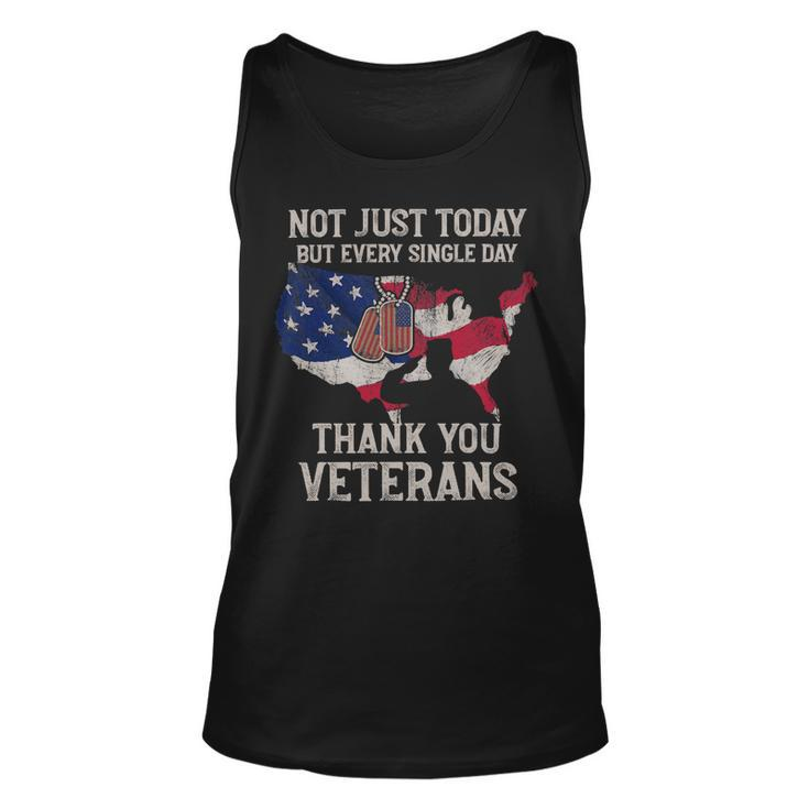 Not Just Today But Every Single Day Thank You Veterans 283 Unisex Tank Top