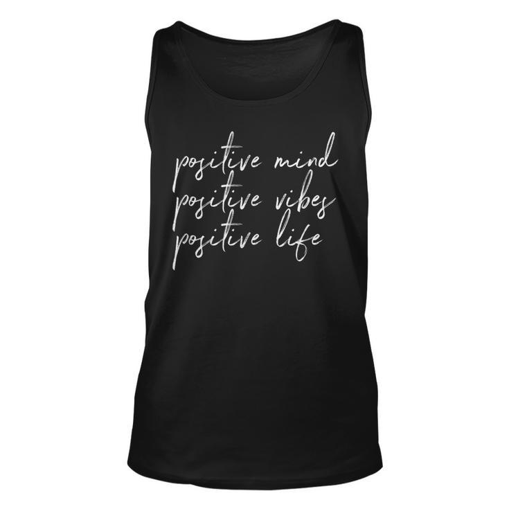 Novelty Positive Mind Vibe Life Happy Thoughts Good Quotes  Unisex Tank Top