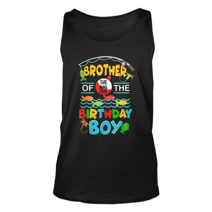 O Fish Ally One Birthday Outfit Brother Of The Birthday Boy Tank Top