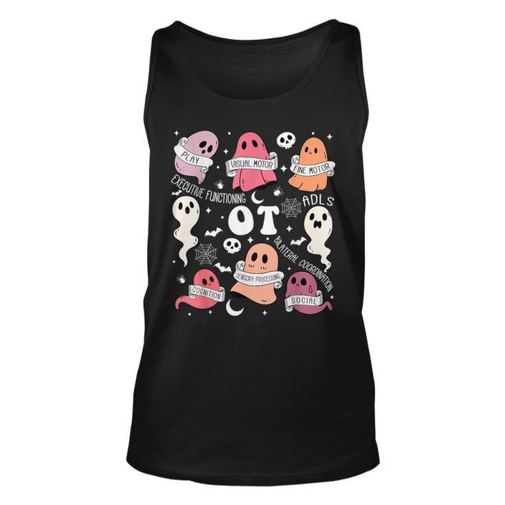 Occupational Therapy Ot Ota Halloween Spooky Cute Ghosts Tank Top