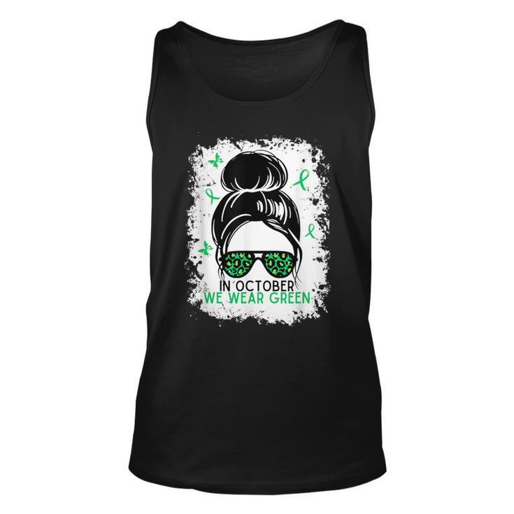 In Octobre We Wear Green Liver Cancer Awareness Tank Top