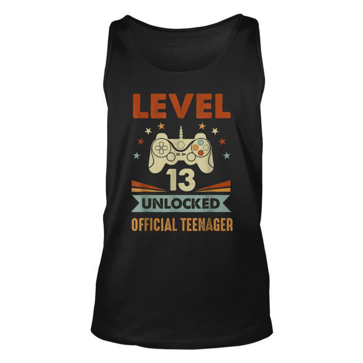 Official Nager 13Th Birthday  Level 13 Unlocked Unisex Tank Top