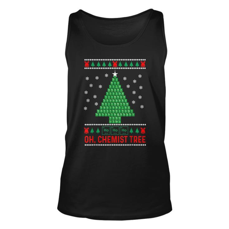 Oh Chemist Tree Ugly Christmas Sweater Chemistry Tank Top