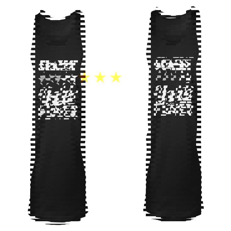 Okayest Ukulele Player Ukulelist Unisex Tank Top