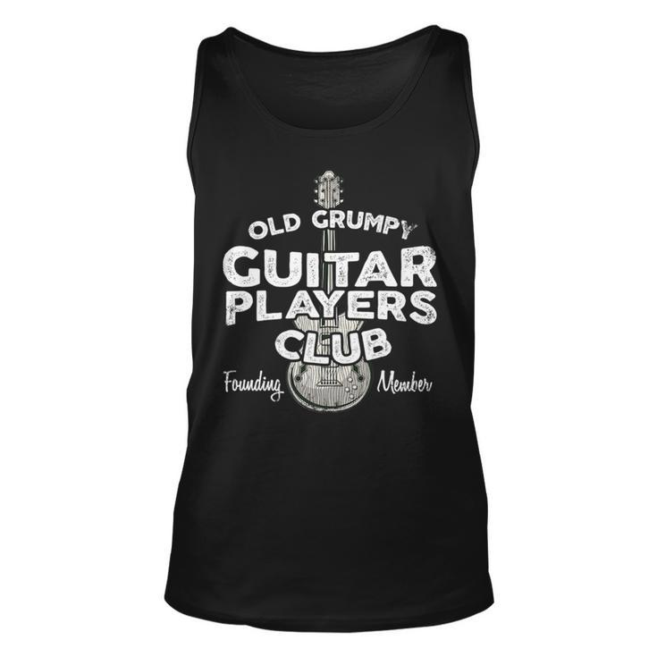 Old Grumpy Guitar Players Club Founding Member Guitar Tank Top