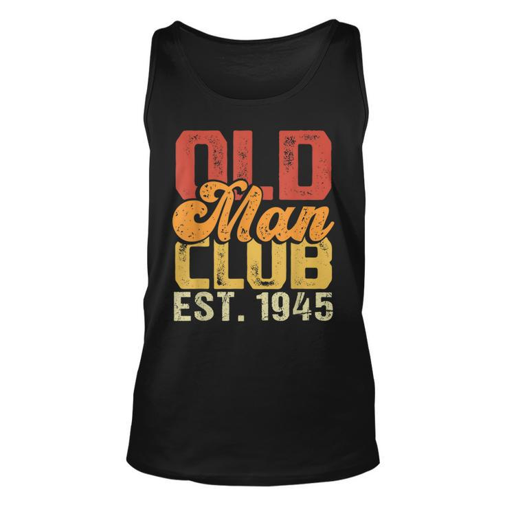 Old Man Club Est 1945 Birthday Vintage Graphic Tank Top