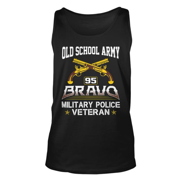 Old School Army 95 Bravo Military Police Veteran T Shirt Unisex Tank Top