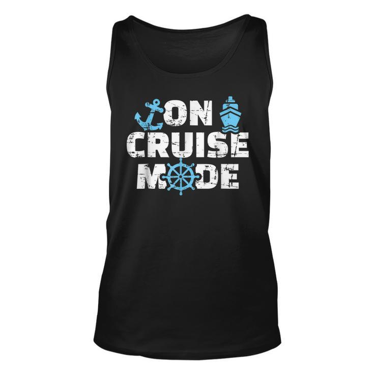On Cruise Mode Funny Summer Cruise Vacation Family  Unisex Tank Top