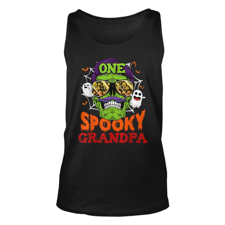 One Spooky Grandpa Halloween Costume Family Tank Top