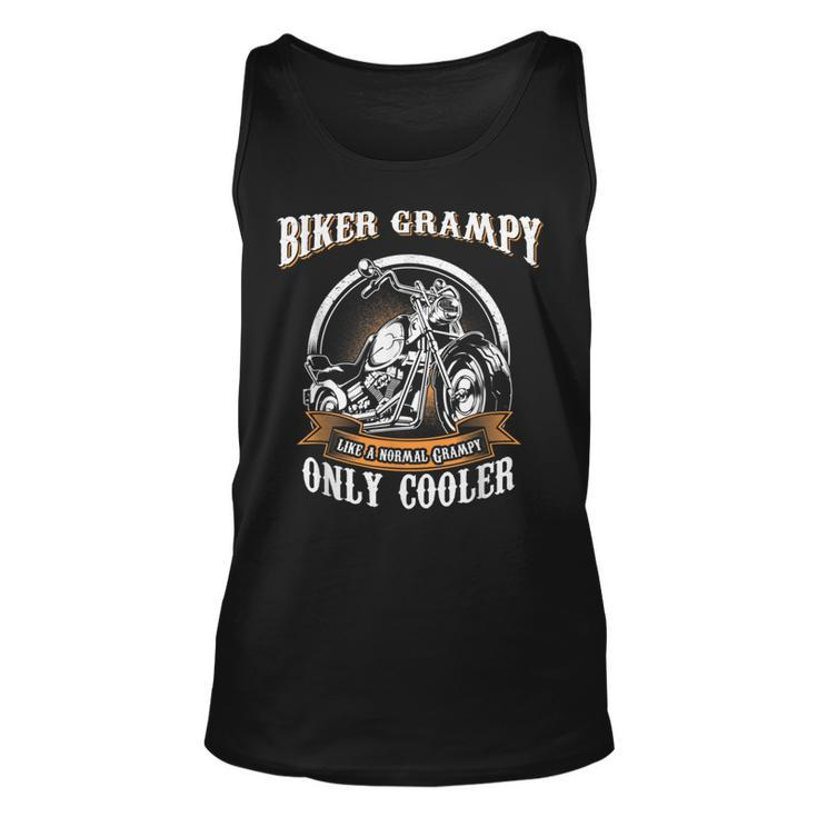 Only Cool Grampy Rides Motorcycles T  Rider Gift Unisex Tank Top