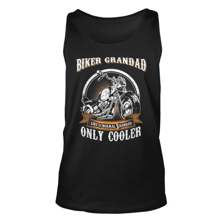 Only Cool Grandad Rides Motorcycles T  Rider Gift Unisex Tank Top