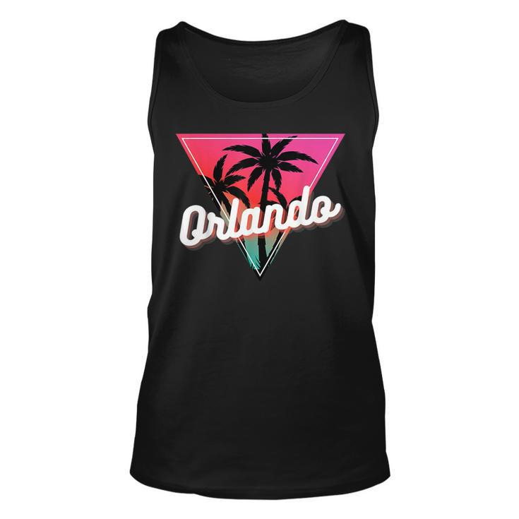 Orland Florida Vacation Trip Matching Group Palm Tree  Unisex Tank Top