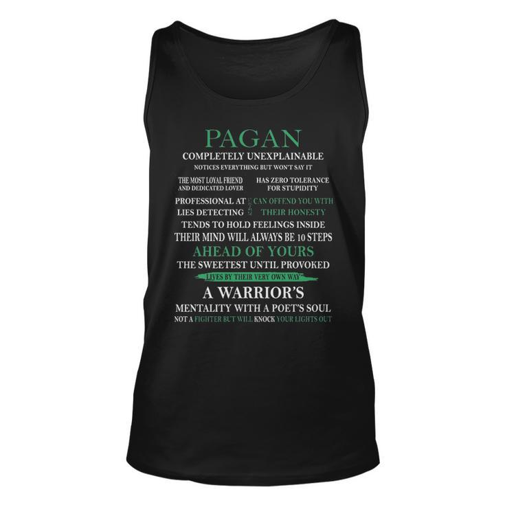 Pagan Name Gift Pagan Completely Unexplainable Unisex Tank Top