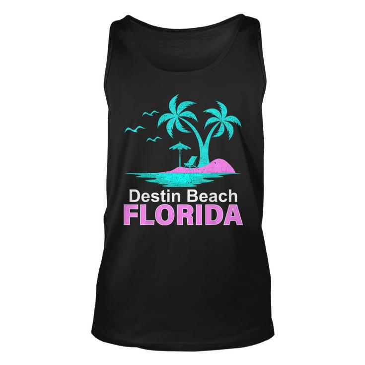 Palm Tree Sunset Summer Vacation Florida Destin Beach Tank Top