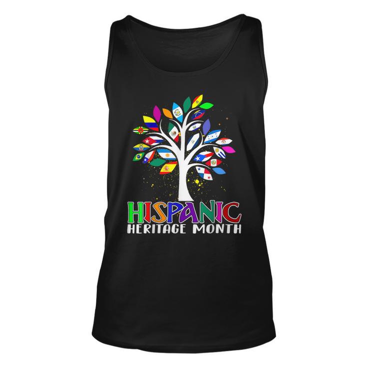 Hispanic Heritage Month Latino Tree Flags All Countries Tank Top