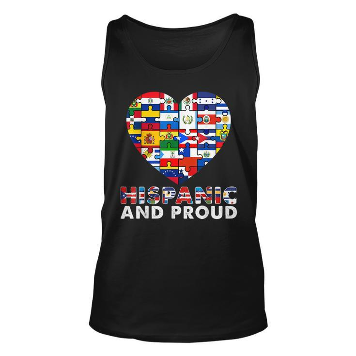 Hispanic And Proud Heart Pride Hispanic Heritage Month Tank Top