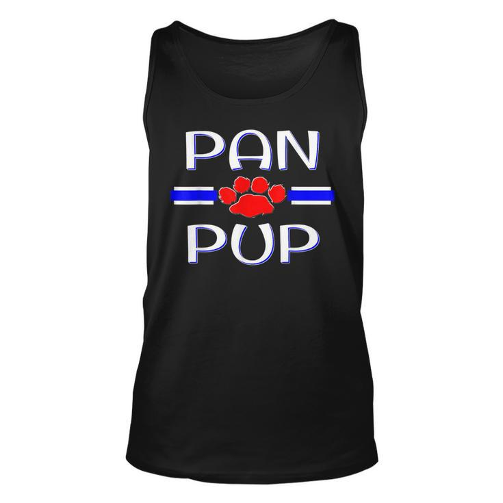 Pansexual Pup Fetish Human Puppy Play Kink Pan Pride Gift  Unisex Tank Top