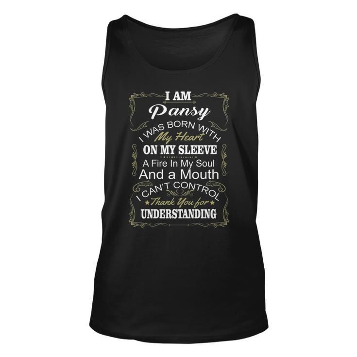 Pansy Name Gift I Am Pansy V2 Unisex Tank Top