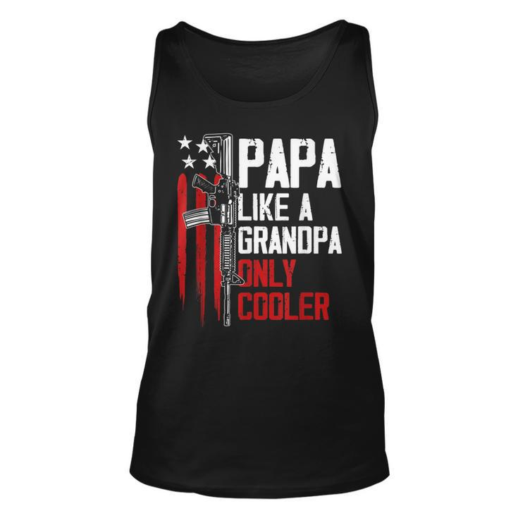 Papa Like A Grandpa Cooler Gun Right Owner Ar15 Fathers Day Tank Top