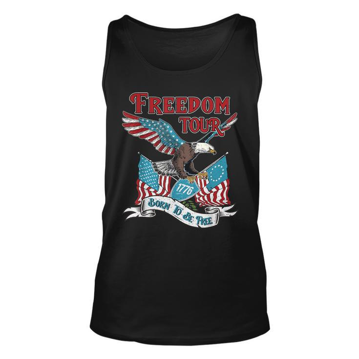 Patriotic Eagle American 4Th Of July 1776 Freedom Born Free Tank Top