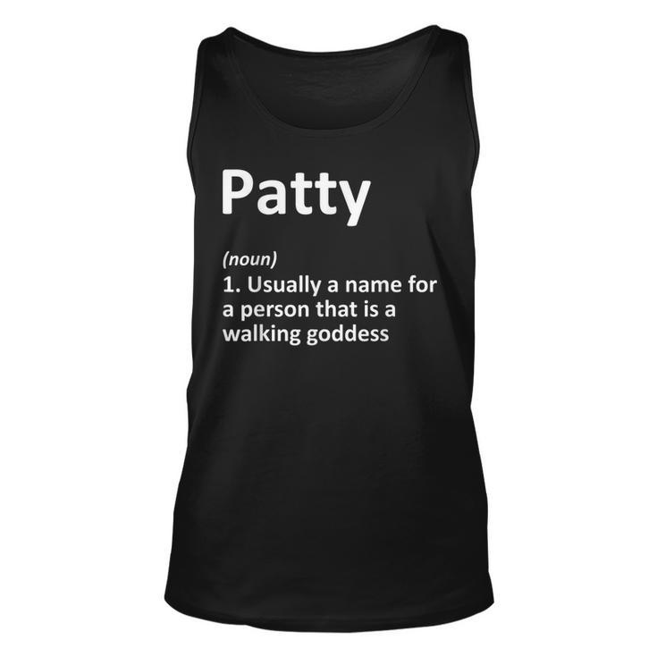 Patty Definition Personalized Name Funny Birthday Gift Idea Unisex Tank Top