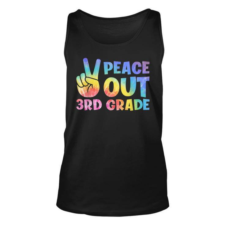 Peace Out 3Rd Grade Graduate Tie Dye Last Day Of School Unisex Tank Top