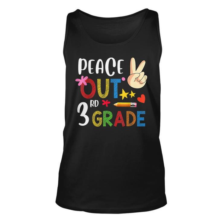 Peace Out 3Rd Grade  Last Day Of School 3Rd Grade Unisex Tank Top