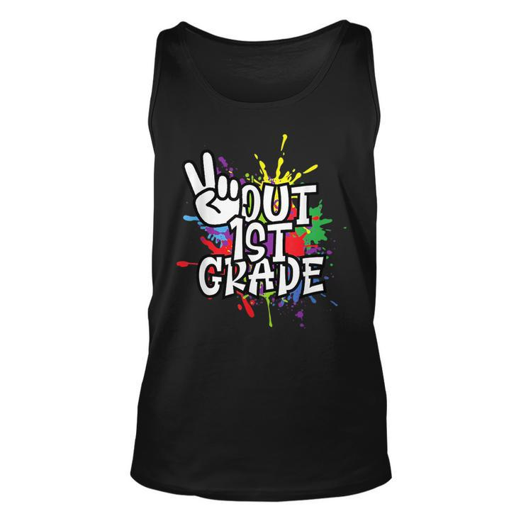 Peace Out First 1St Grade Class Of 2023 - Happy Last Day  Unisex Tank Top