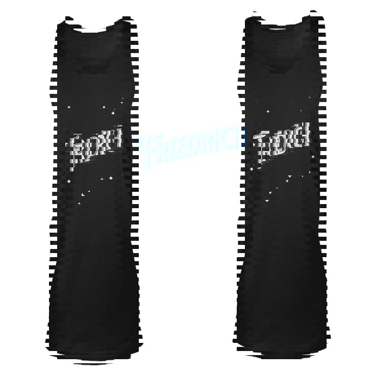 Personalised Friedrich Name Unisex Tank Top