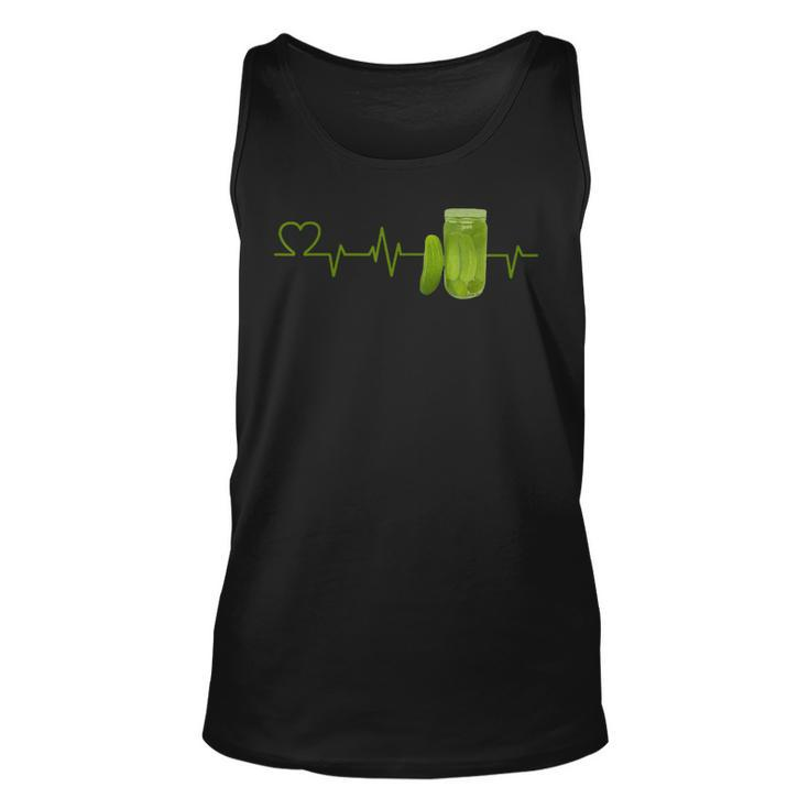 Pickle Lover Heartbeat For Pickles Lover Tank Top