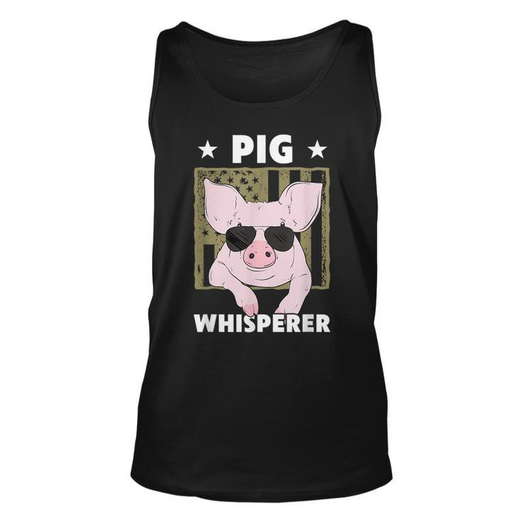 Pig Whisperer Pig Design For Men Hog Farmer  Unisex Tank Top
