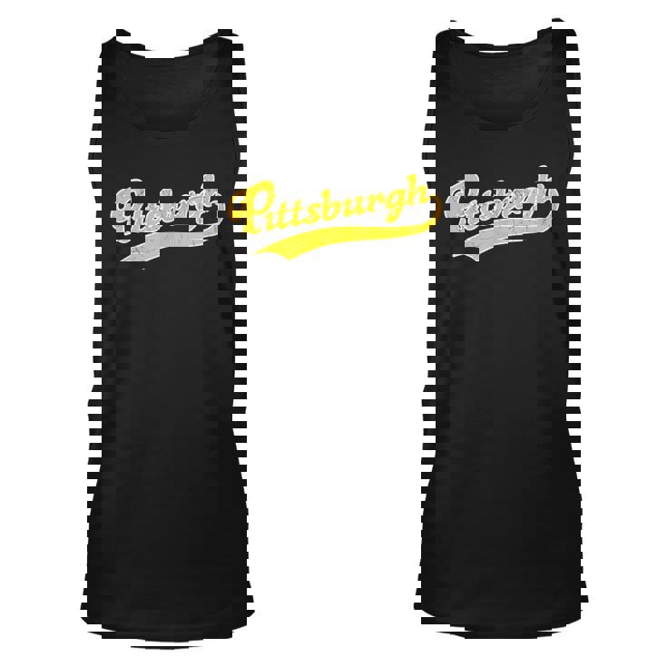 Pittsburgh | Vintage Look Pittsburgh Pride Unisex Tank Top