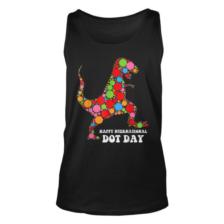 Polka Dot Day T Rex Dinosaur Lover International Dot Day Tank Top