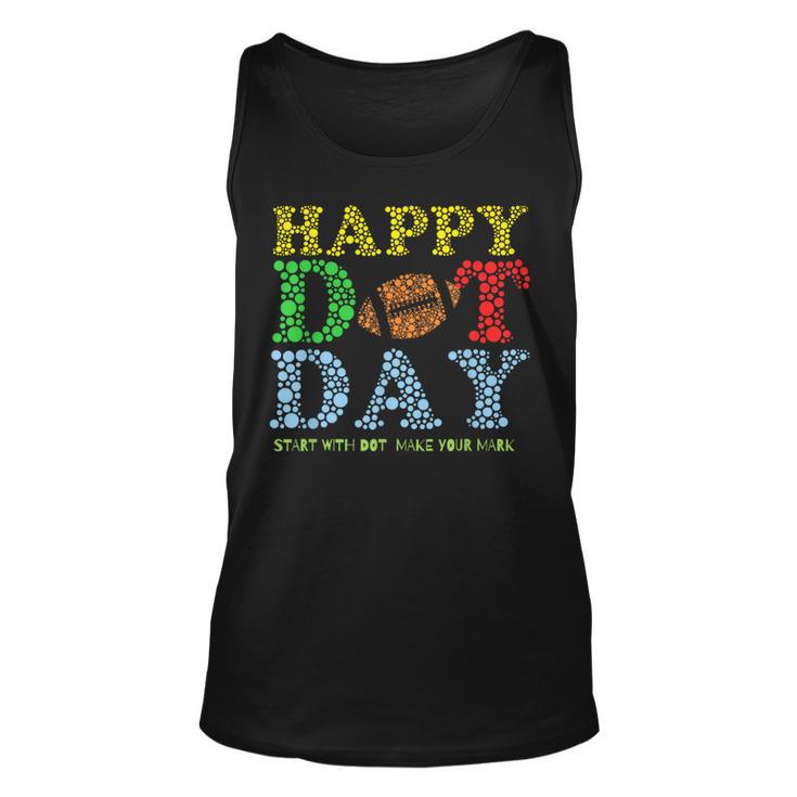 Polka Dot Football Lover Player Happy International Dot Day Tank Top