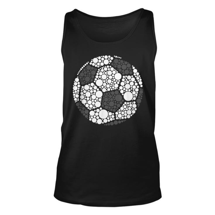 Polka Dot Football Soccer Lover Happy Dot Day Sport Ball Tank Top