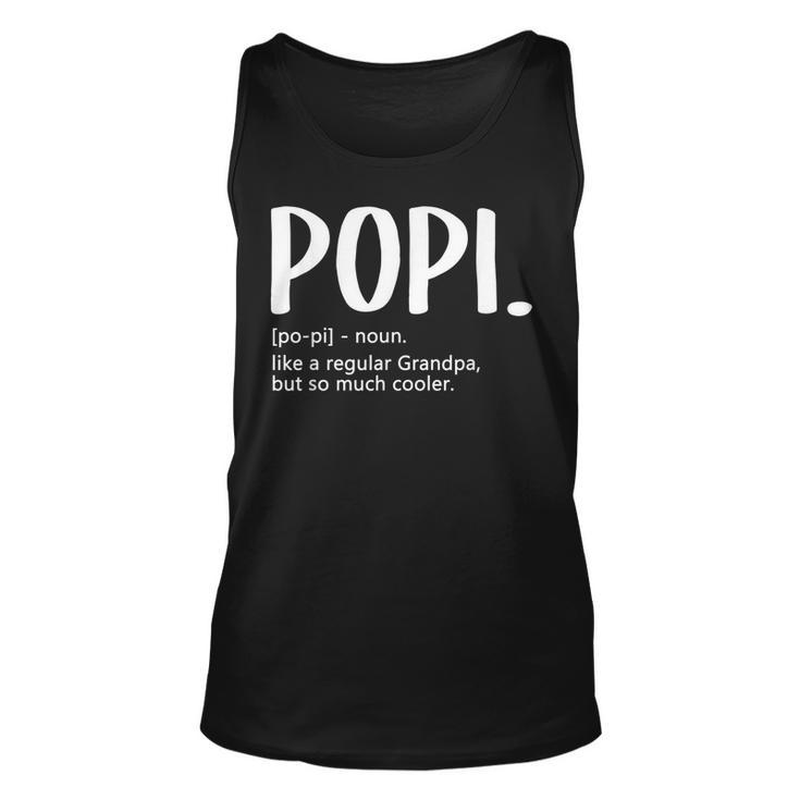 Popi  For Men Fathers Day Idea Regular Grandpa Popi  Unisex Tank Top