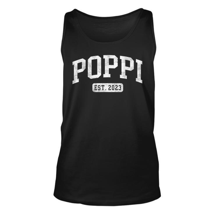 Poppi Est 2023 Fathers Day Promoted To Poppi Gift  Unisex Tank Top