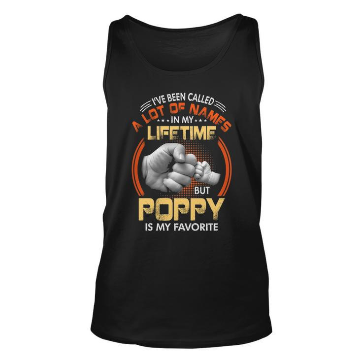 Poppy Grandpa Gift A Lot Of Name But Poppy Is My Favorite Unisex Tank Top